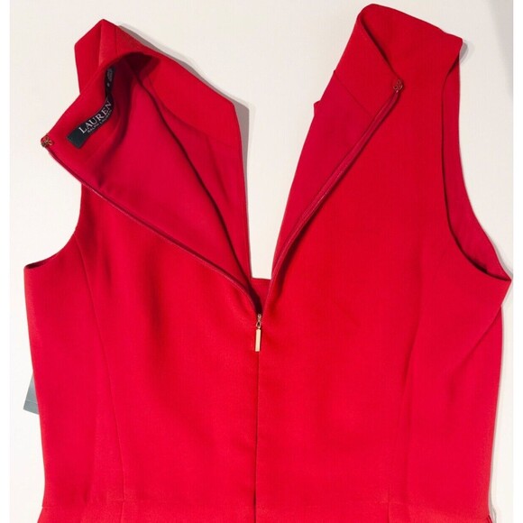 NWT $225 Lauren Ralph Lauren Wide Leg Sleeveless Jumpsuit Romper Women 6 no belt - Picture 8 of 15